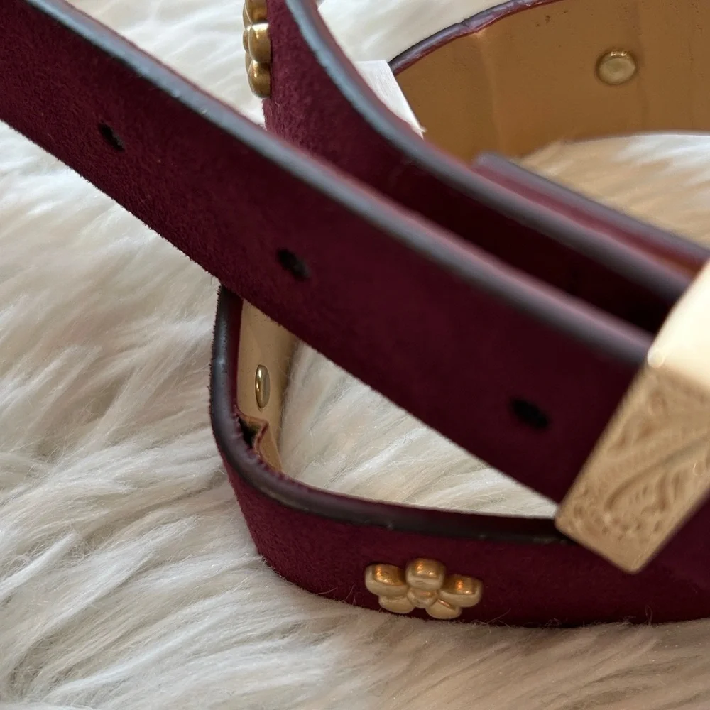 Girls 3 belts Lot Bundle. Sizes XS , 4-7- Pink, Gold, Burgundy-Children Belt Set